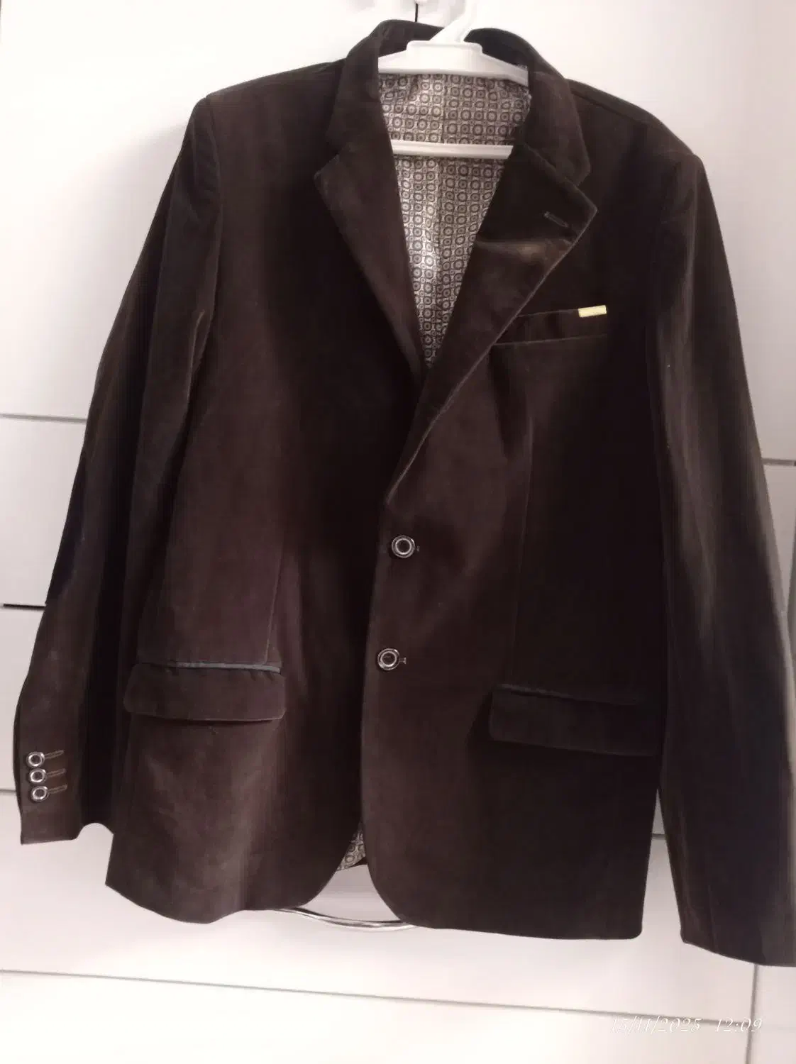 کت تکی جنس مخمل قهوه ای پررنگ|لباس|سقز, |دیوار