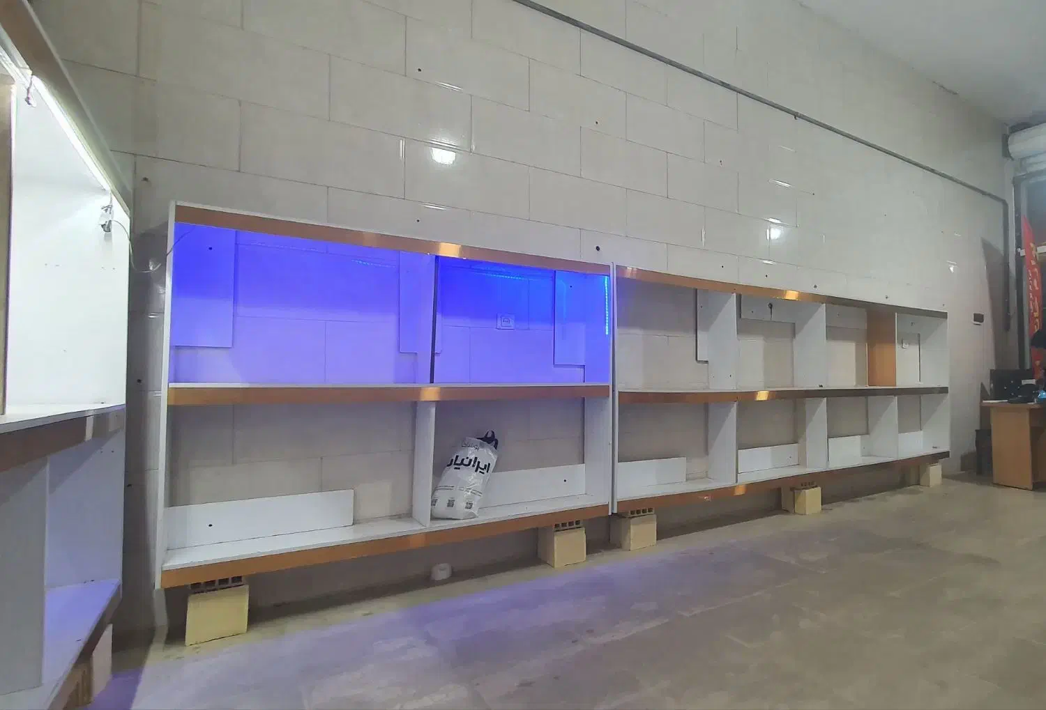 قفسه ام دی اف|کتابخانه، شلف، قفسههای دیواری|خرمآباد, |دیوار