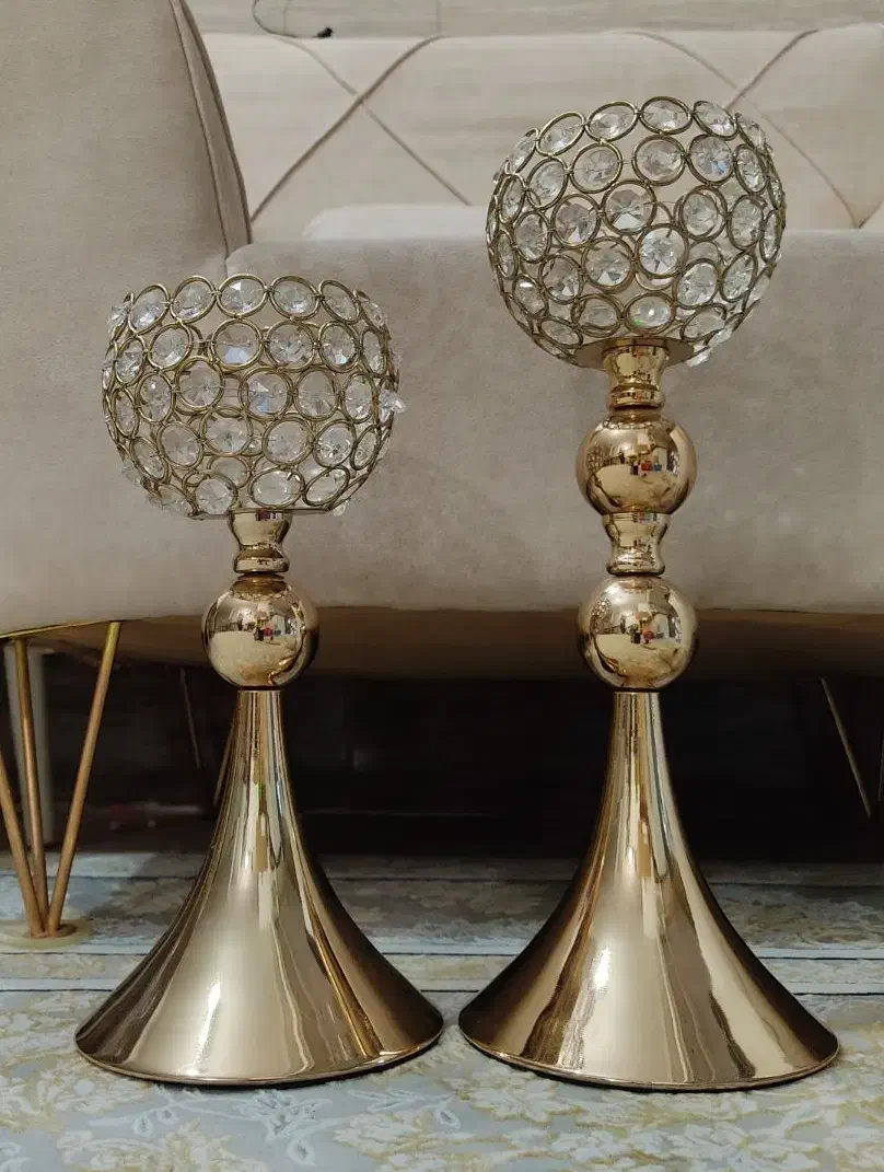 شمعدونی دوتایی|صنایع دستی و سایر لوازم تزئینی|قم, علی آباد سعدگان|دیوار