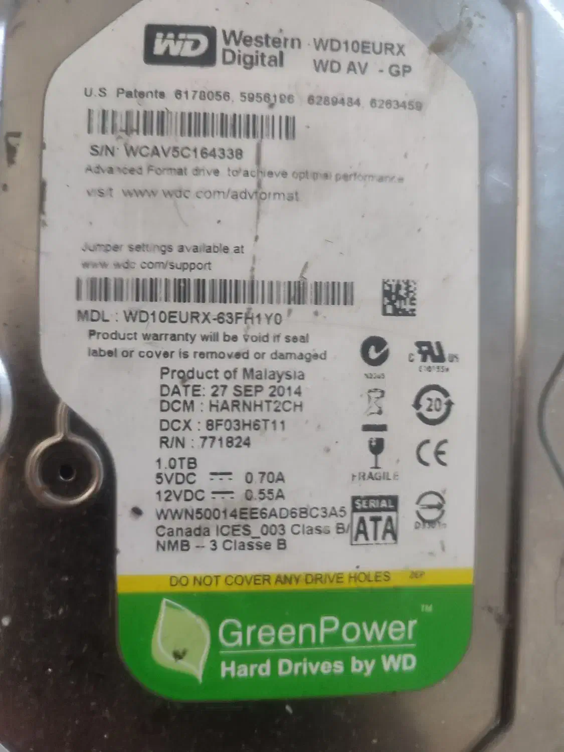 خرید و فروش هارد سبز به شماره برد 003-771829|قطعات و لوازم جانبی رایانه|اهواز, زندوکیلی|دیوار