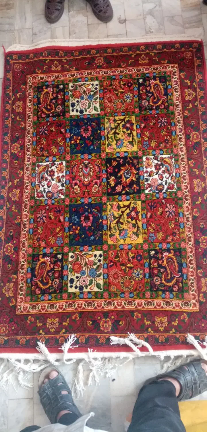 یک تخته فرش دست باف یک ×یک ونیم|فرش|اصفهان, گرکان|دیوار