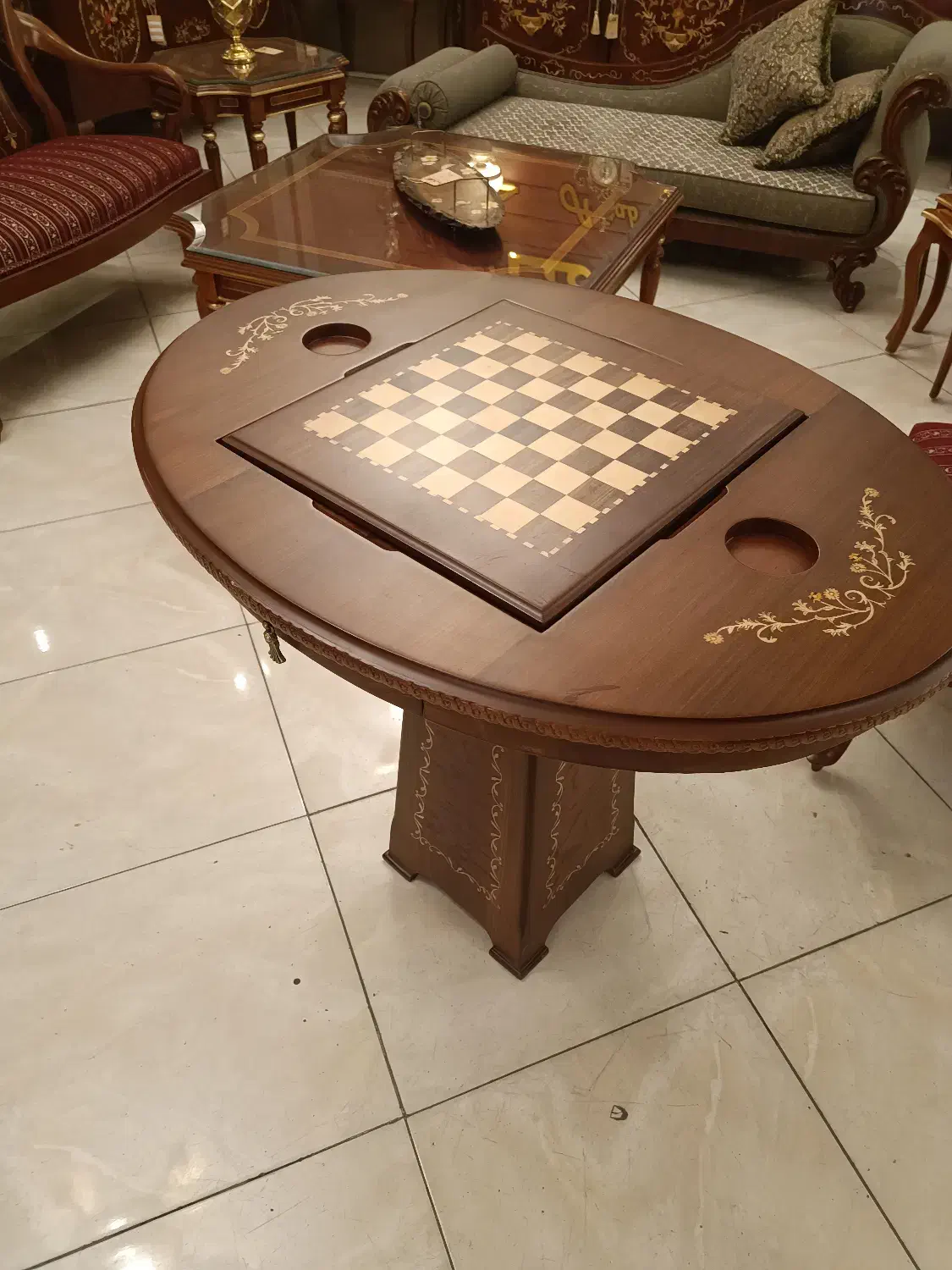 میز شطرنج تمام چوب معرق|مبلمان خانگی و میز عسلی|پردیس, شهرک صنعتی کمرد|دیوار