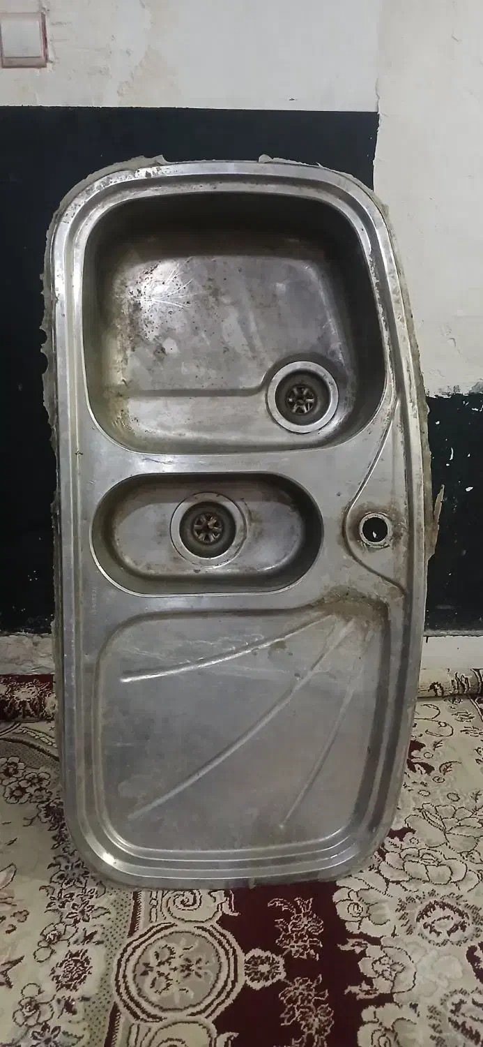 دو عدد سینک ظرفشویی|آبچکان و نظمدهنده ظروف|زاهدان, |دیوار