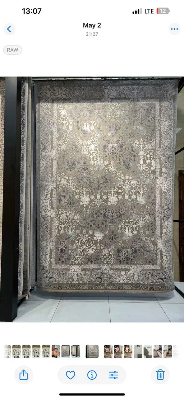 فرش ۱۲متری ابریشمی محتشم ۱۵۰۰ شانه|فرش|مشهد, رضاشهر|دیوار