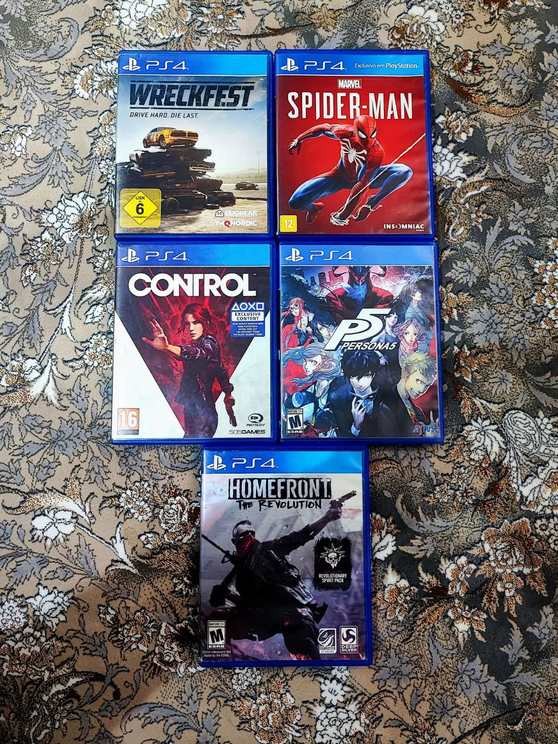 Spider Man Persona 5 Control Home Front Wreckfest|کنسول، بازی ویدئویی و آنلاین|تهران, مشیریه|دیوار
