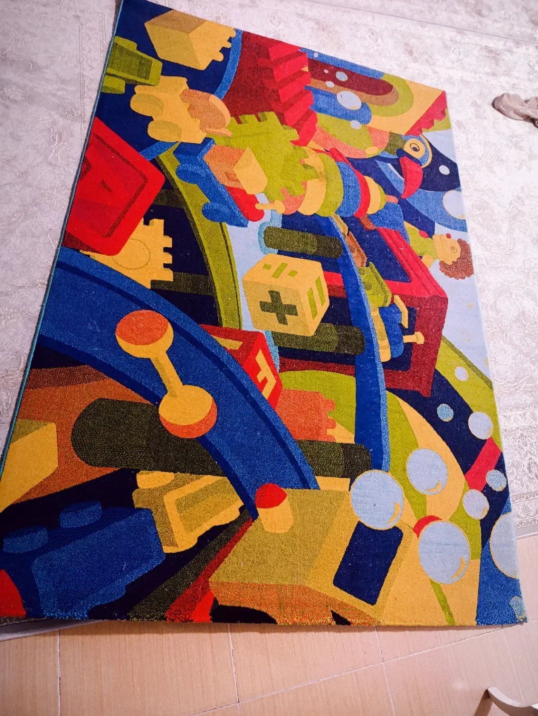 گلیم فرش سه بعدی طرح کودک|فرش|مهاباد (آذربایجان غربی), |دیوار