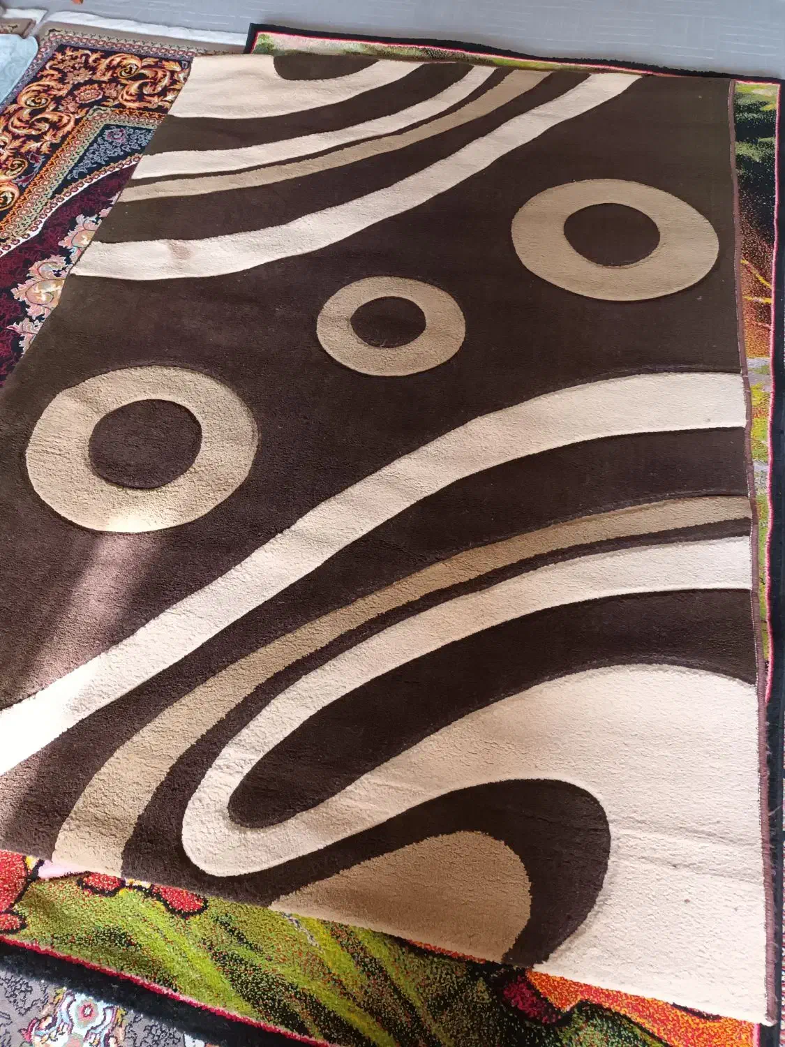 گلیم فرش دو عدد گلدان|گلیم، جاجیم، گبه|بوکان, |دیوار