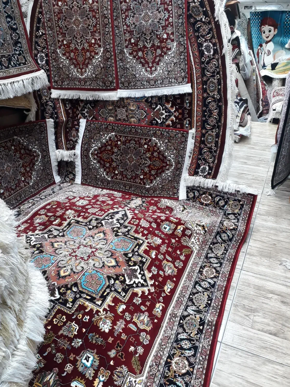 فرش،آشپزخانه هریس هزار شانه قالیچه۱۵۰×۲ متر|فرش|تبریز, |دیوار