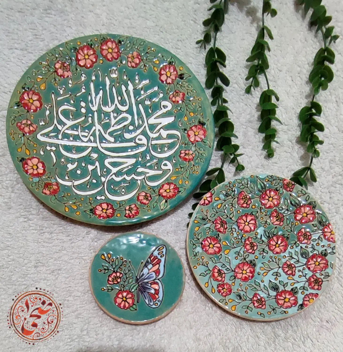دیوار کوب سفالی میناکاری|صنایع دستی و سایر لوازم تزئینی|قم, پردیسان|دیوار