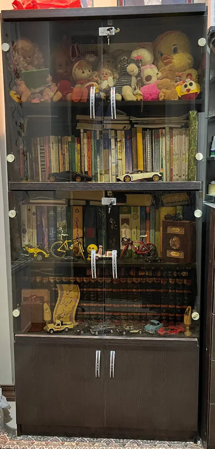 کتابخانه بدون خط و خش درحد نو|کتابخانه، شلف، قفسههای دیواری|تهران, والفجر (افسریه)|دیوار