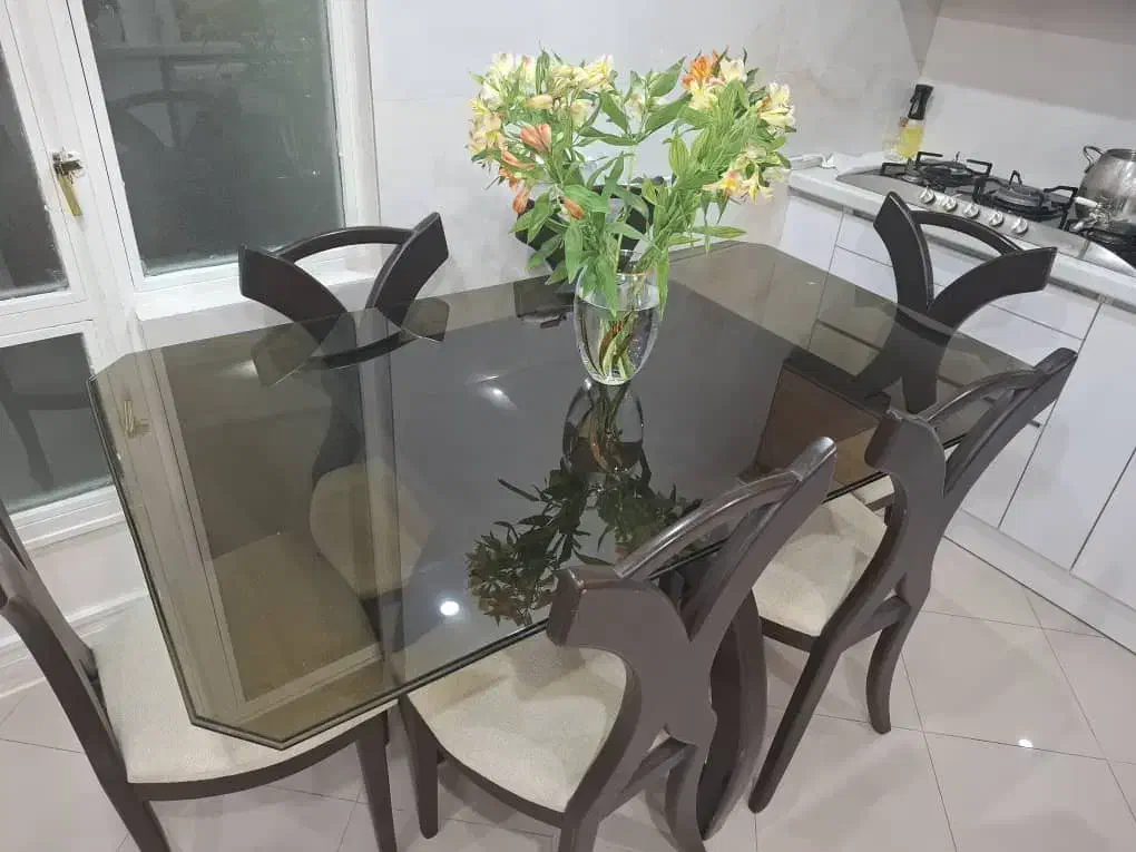 میز ناهار خوری چوبی|میز و صندلی غذاخوری|تهران, باغ فیض|دیوار