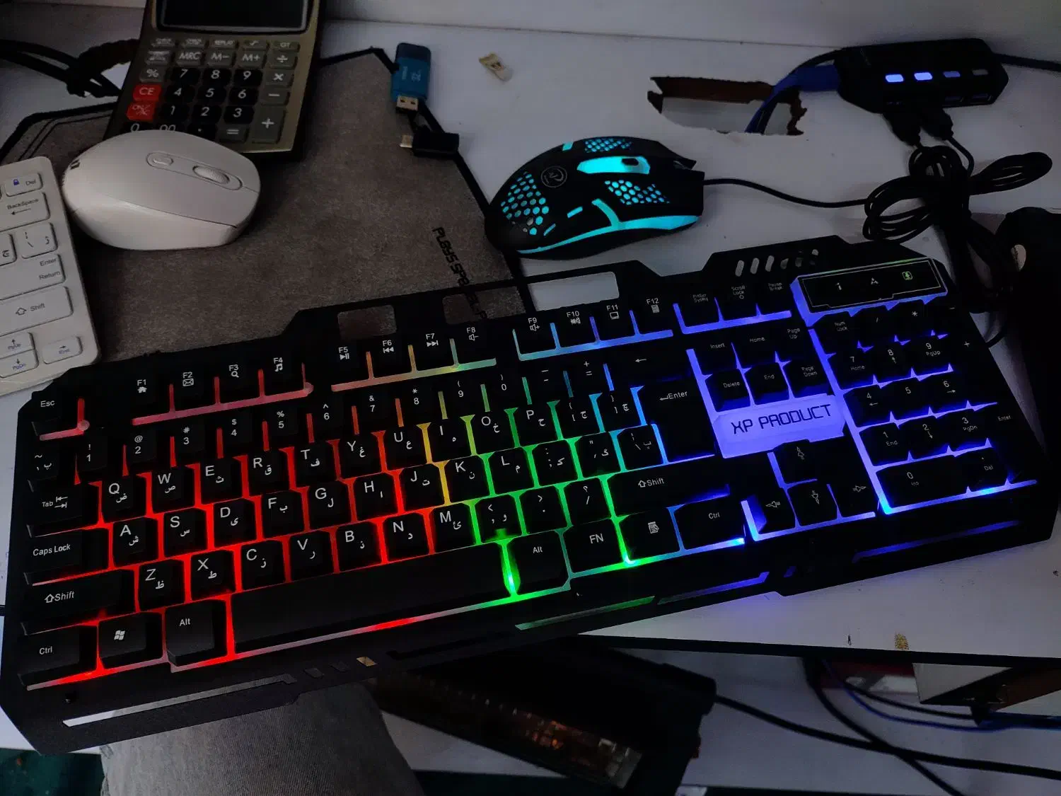 ماوس و کیبورد گیمینگ rgb دار آک|قطعات و لوازم جانبی رایانه|تبریز, |دیوار