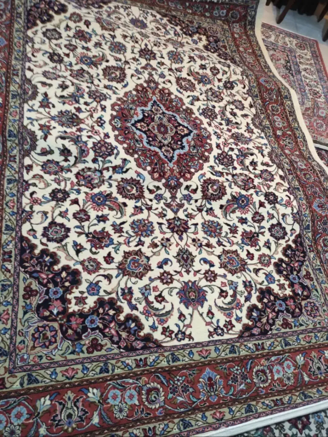 یک جفت شش متری لچک ترنج افشان|فرش|اراک, |دیوار