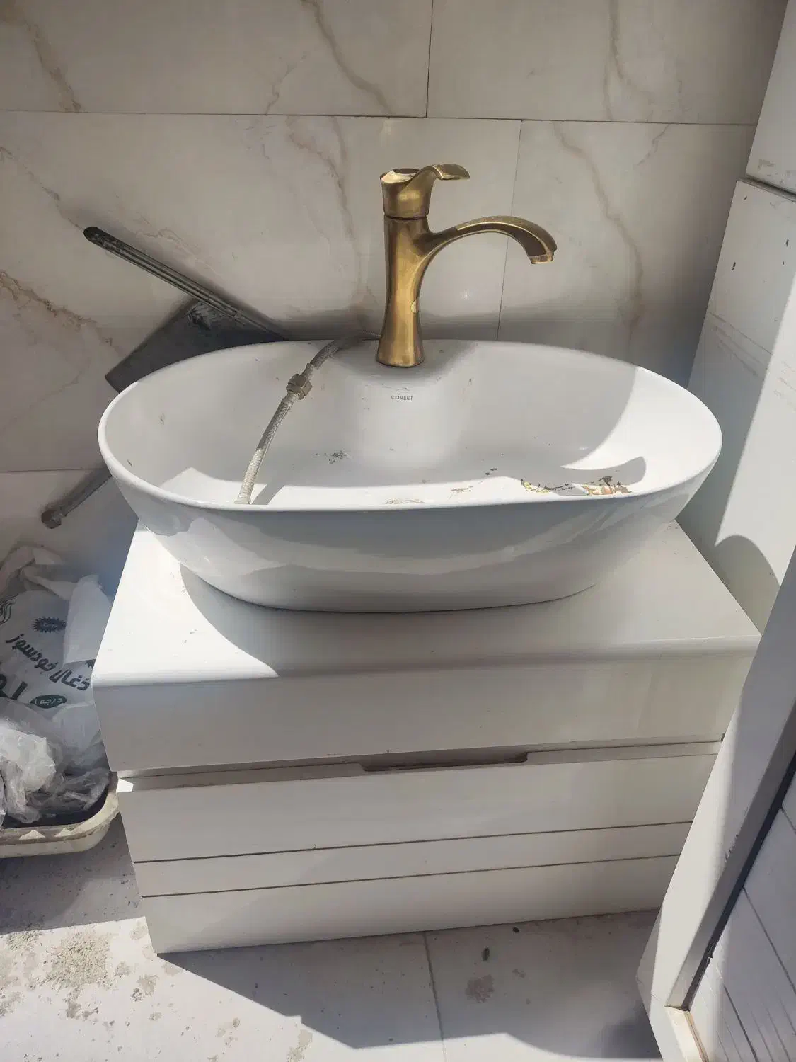 روشویی سنگی ایستاده و روشویی دیواری|لوازم سرویس بهداشتی|صباشهر, |دیوار