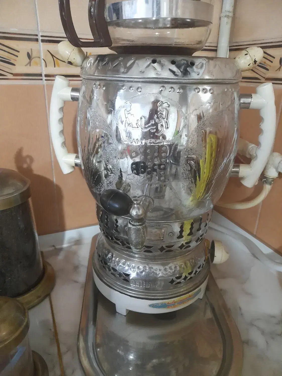 سماور گازی بدون تنوره با قوری|سماور، چای‌ساز، قهوه‌ساز|سمنان, |دیوار