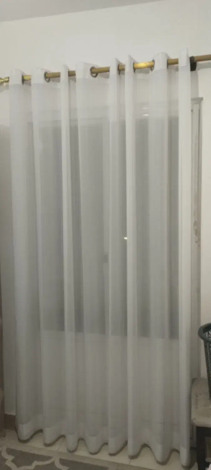 یک عدد پرده حریر|پرده، رانر، رومیزی|رشت, کوی حسینی|دیوار