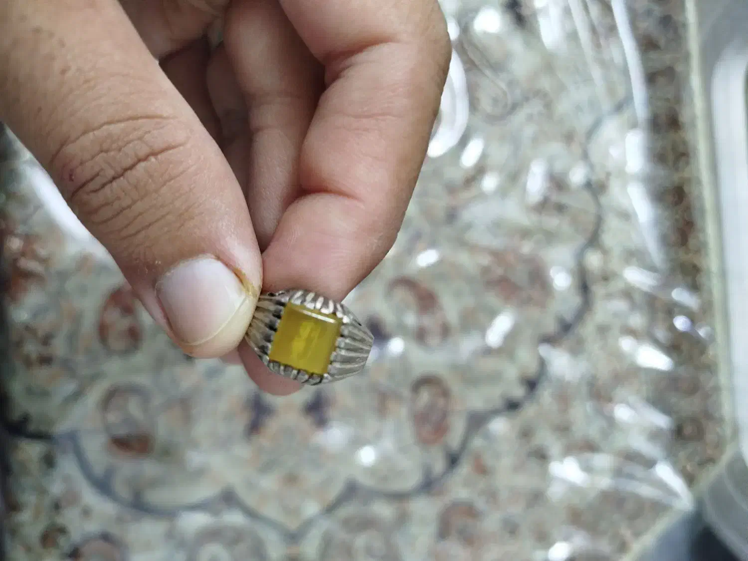 انگشتر عقیق و شرف و شمس|جواهرات|یزد, |دیوار