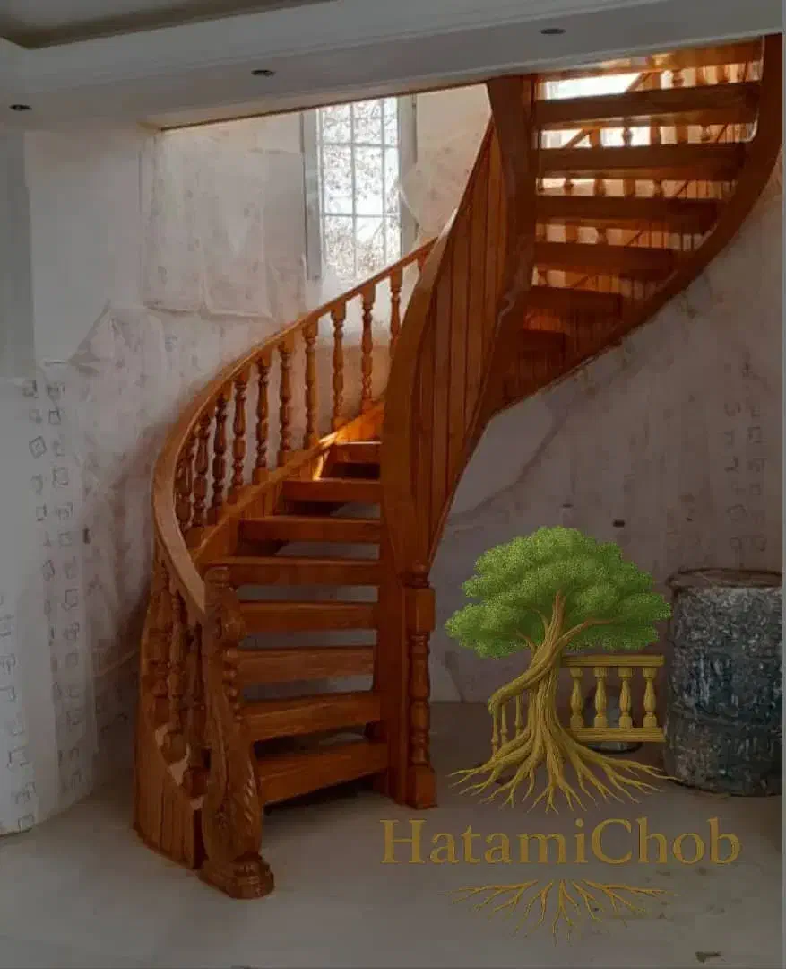 نصب پله های چوبی ترموود آلاچیق|خدمات پیشه و مهارت|هچیرود, |دیوار