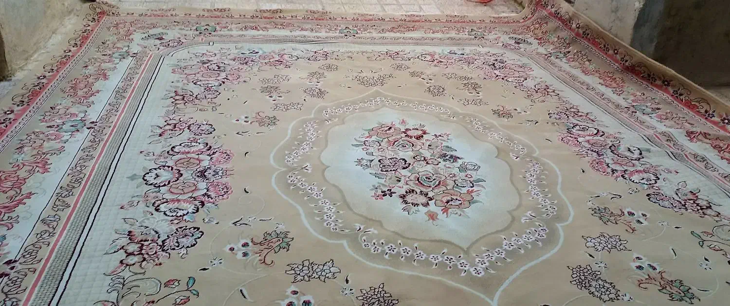 دو عدد فرش رنگ نخودی|فرش|سنندج, |دیوار