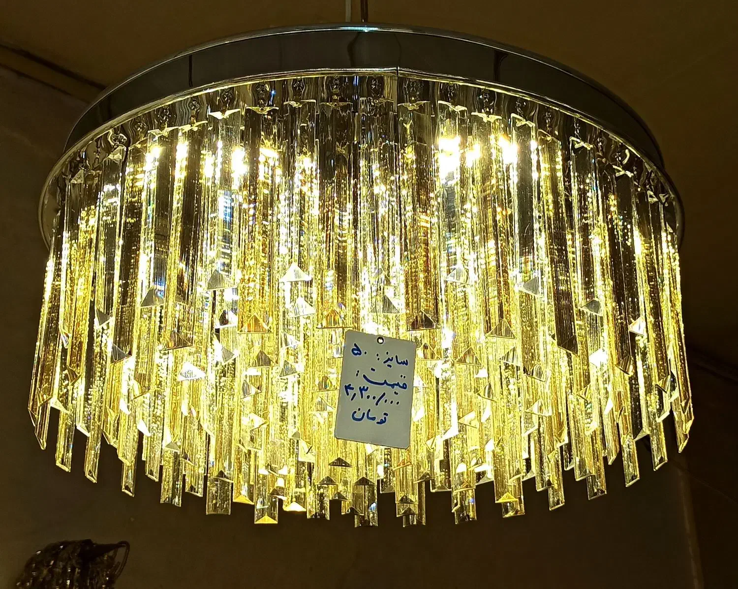 لوستر کریستالی .مدل دیانا ،کد 5986|لوستر و چراغ آویز|قم, نیروگاه|دیوار