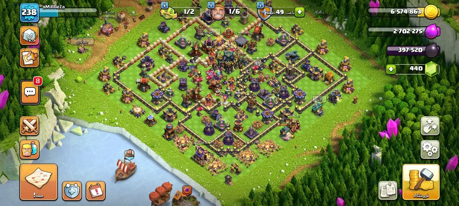 اکانت کلش 17نیمه مکس|کنسول، بازی ویدئویی و آنلاین|رونیز, |دیوار