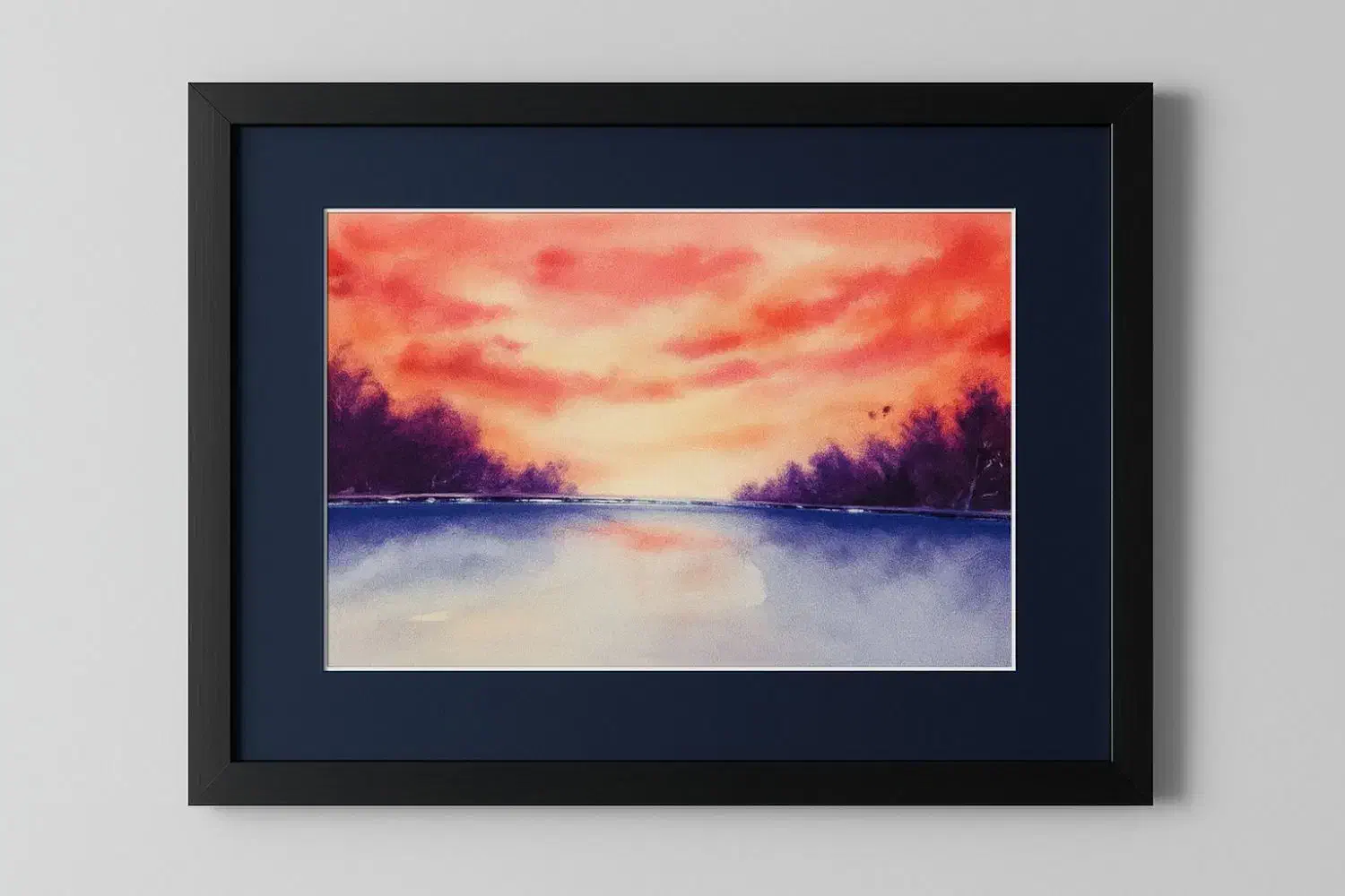 تابلو آبرنگ|تابلو، نقاشی، عکس|قم, تعویض پلاک|دیوار