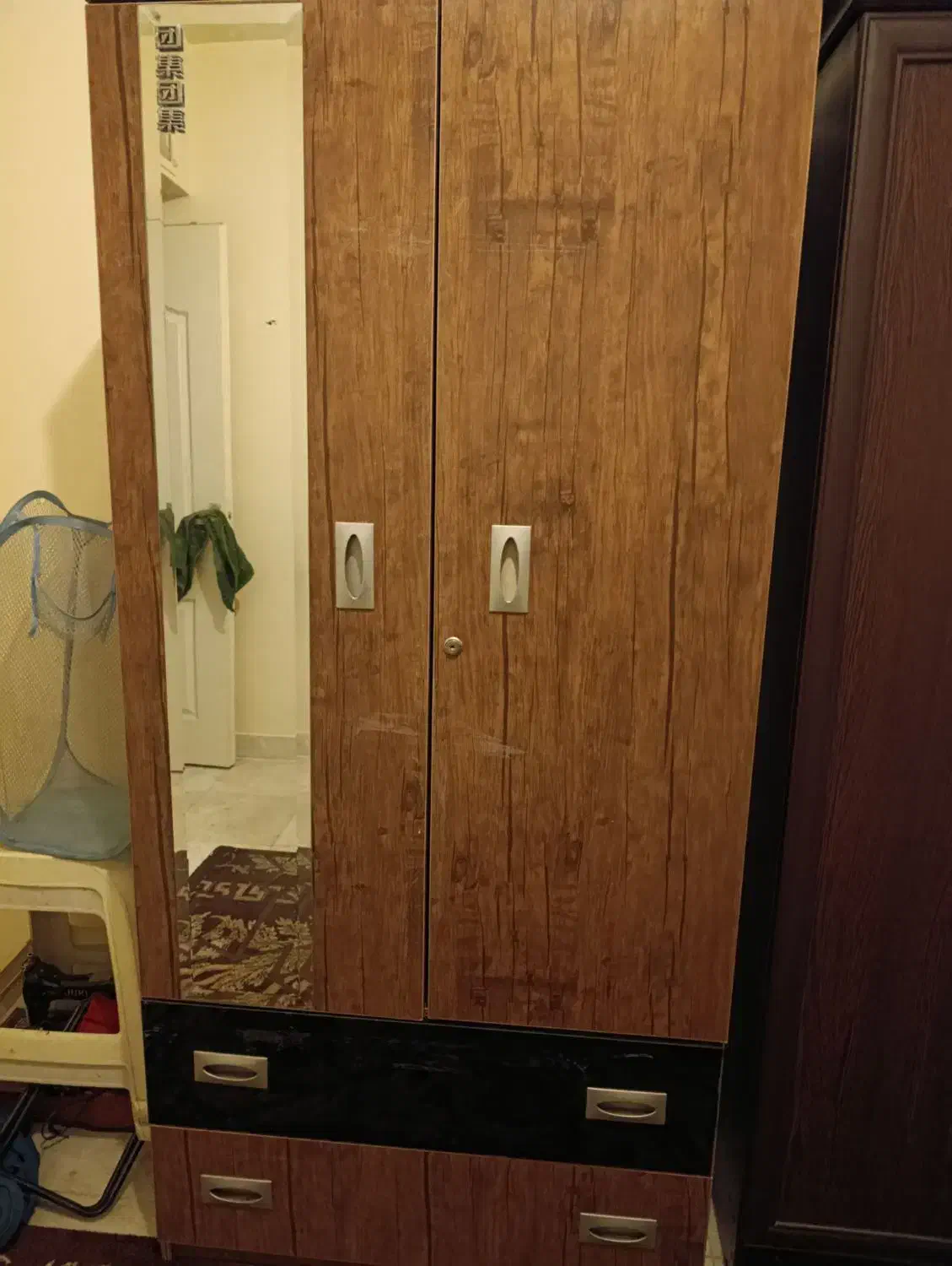 ست سه تیکه کمد لباس و دکور|جاکفشی، کمد، دراور|تهران, باغ فیض|دیوار