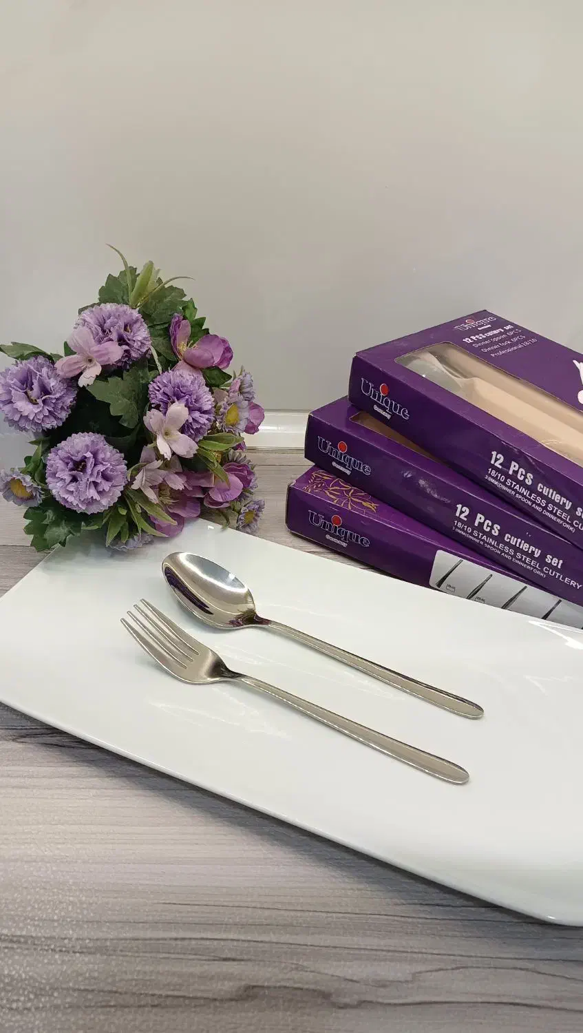 قاشق چنگال یونیک اصل ۱۸ نفره|ظروف سرو و پذیرایی|فولادشهر, C7|دیوار