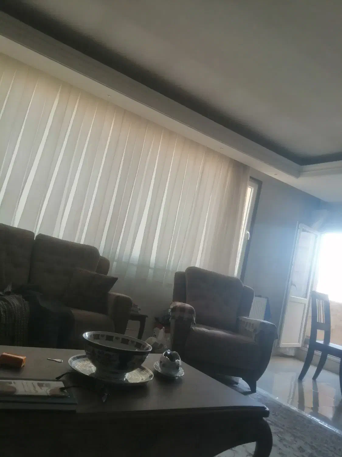 پرده کرکره ارتفاع سه 3 متر عرض 165|پرده، رانر، رومیزی|شیراز, شهرک استقلال|دیوار