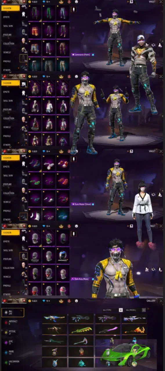 اکانت فری فایر گاد|کنسول، بازی ویدئویی و آنلاین|قوچان, |دیوار