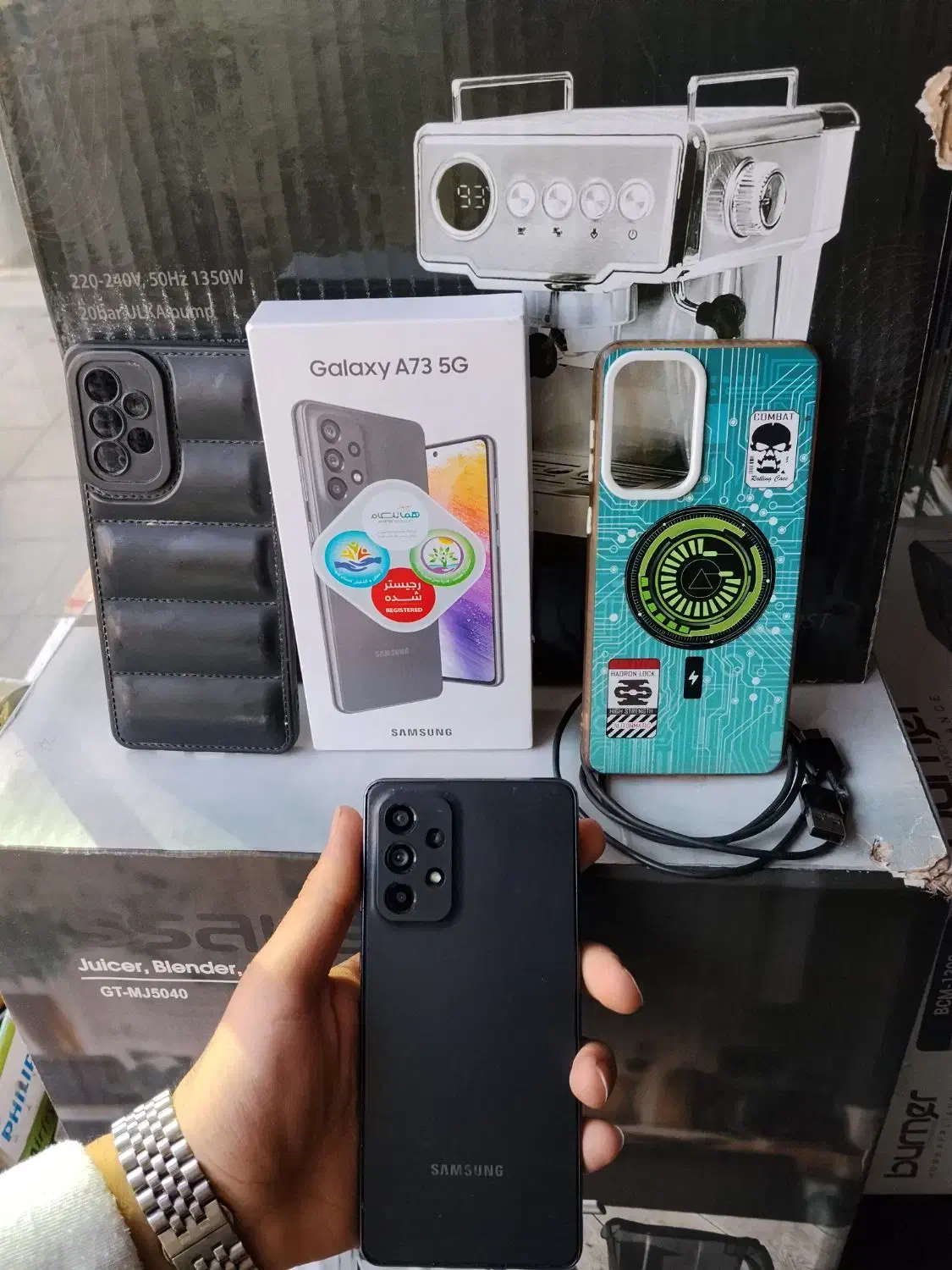 گوشی سامسونگA73/حافظه256رام8/موبایل مختاری|موبایل|قرچک, مهدیه|دیوار