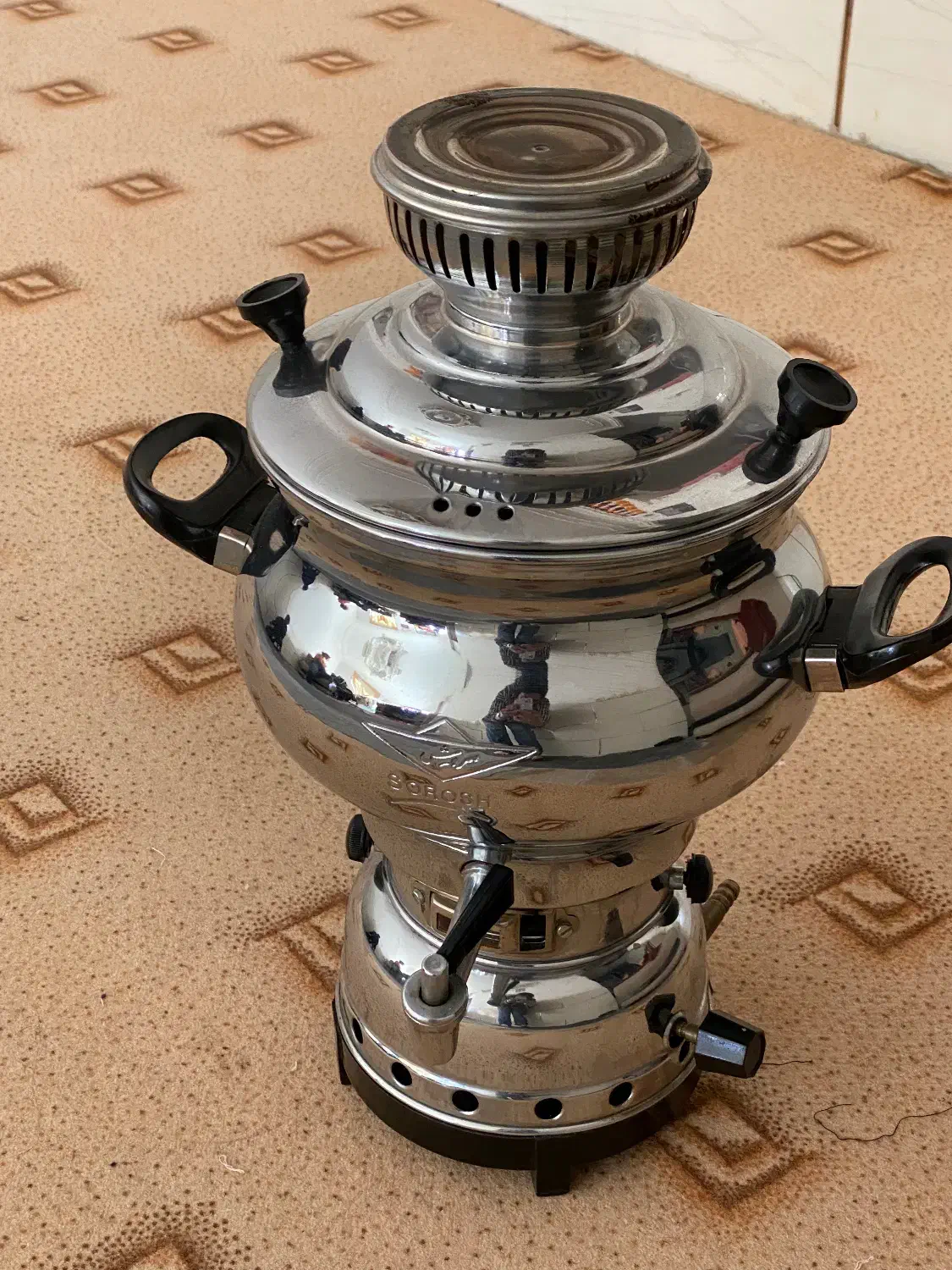 سماور گازی|سماور، چای‌ساز، قهوه‌ساز|شیراز, کوشک میدان|دیوار