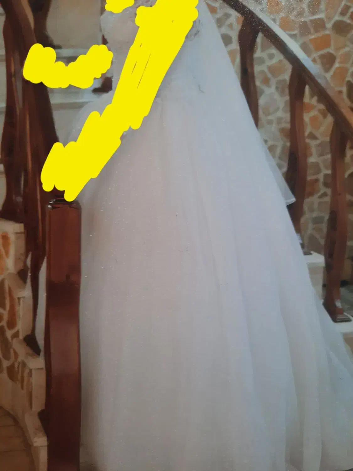 لباس عروس دامن شاین دار سالم فقط یکبار پوشیده شده|لباس|ساری, |دیوار