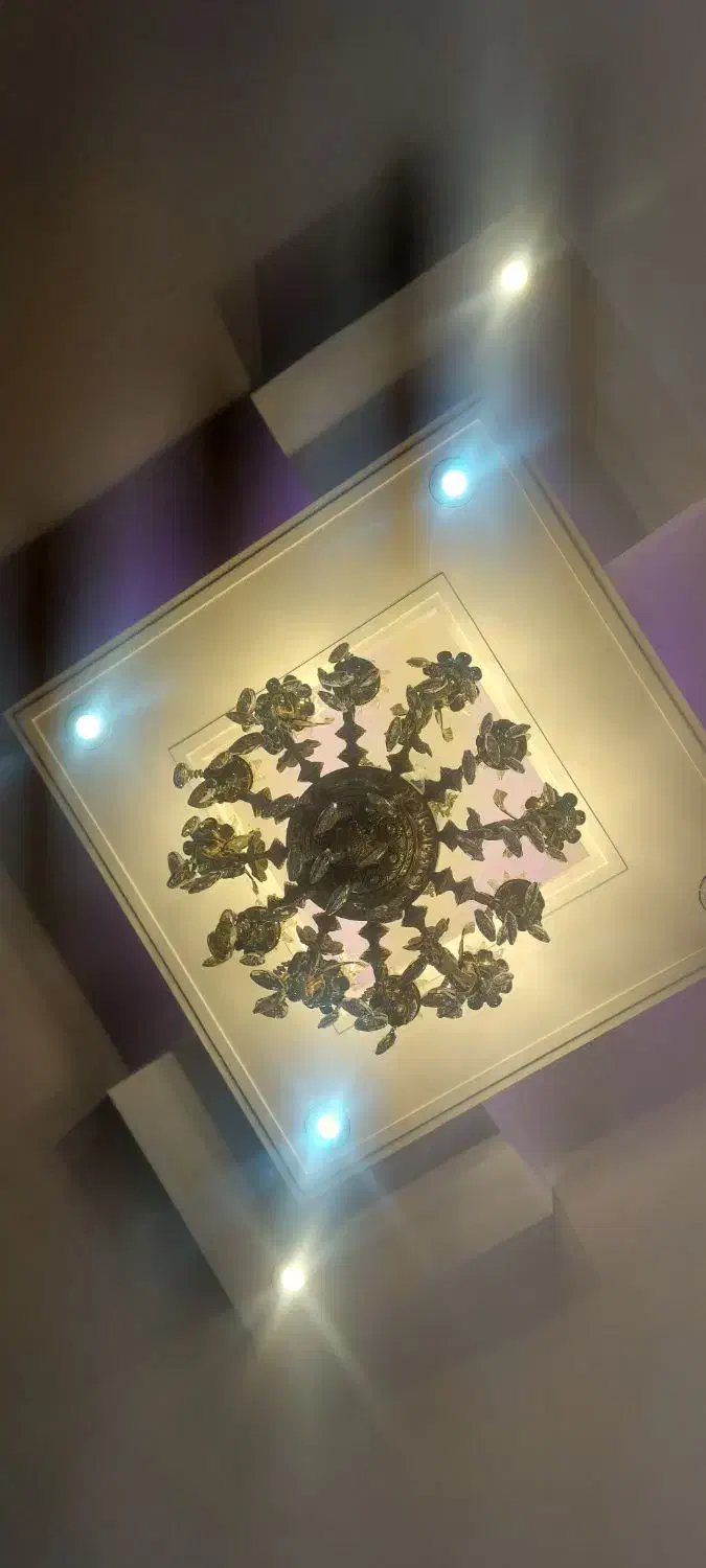 لوستر تمام برنز نونو|لوستر و چراغ آویز|بروجرد, |دیوار