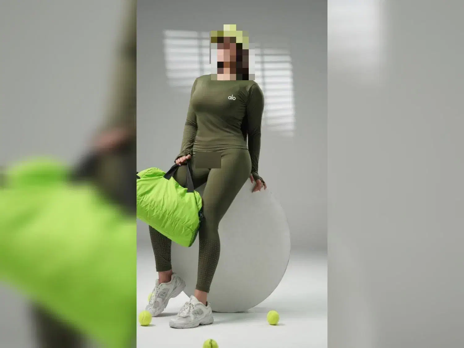 ست ورزشی فینگردار با لگ پشت چین|لباس|اصفهان, باغ نگاره|دیوار