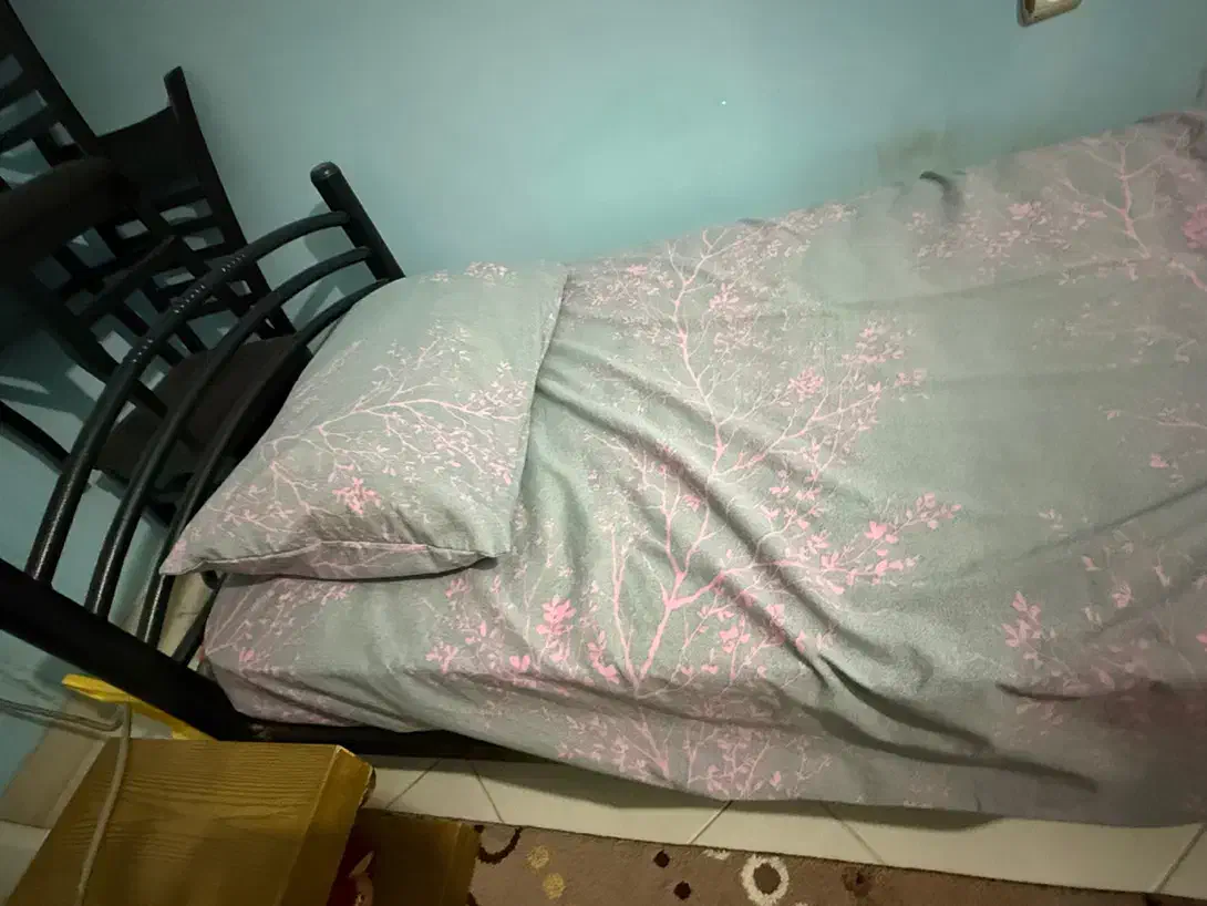 تخت تک نفره همراه با تشک|تخت و سرویس خواب|بندرعباس, |دیوار