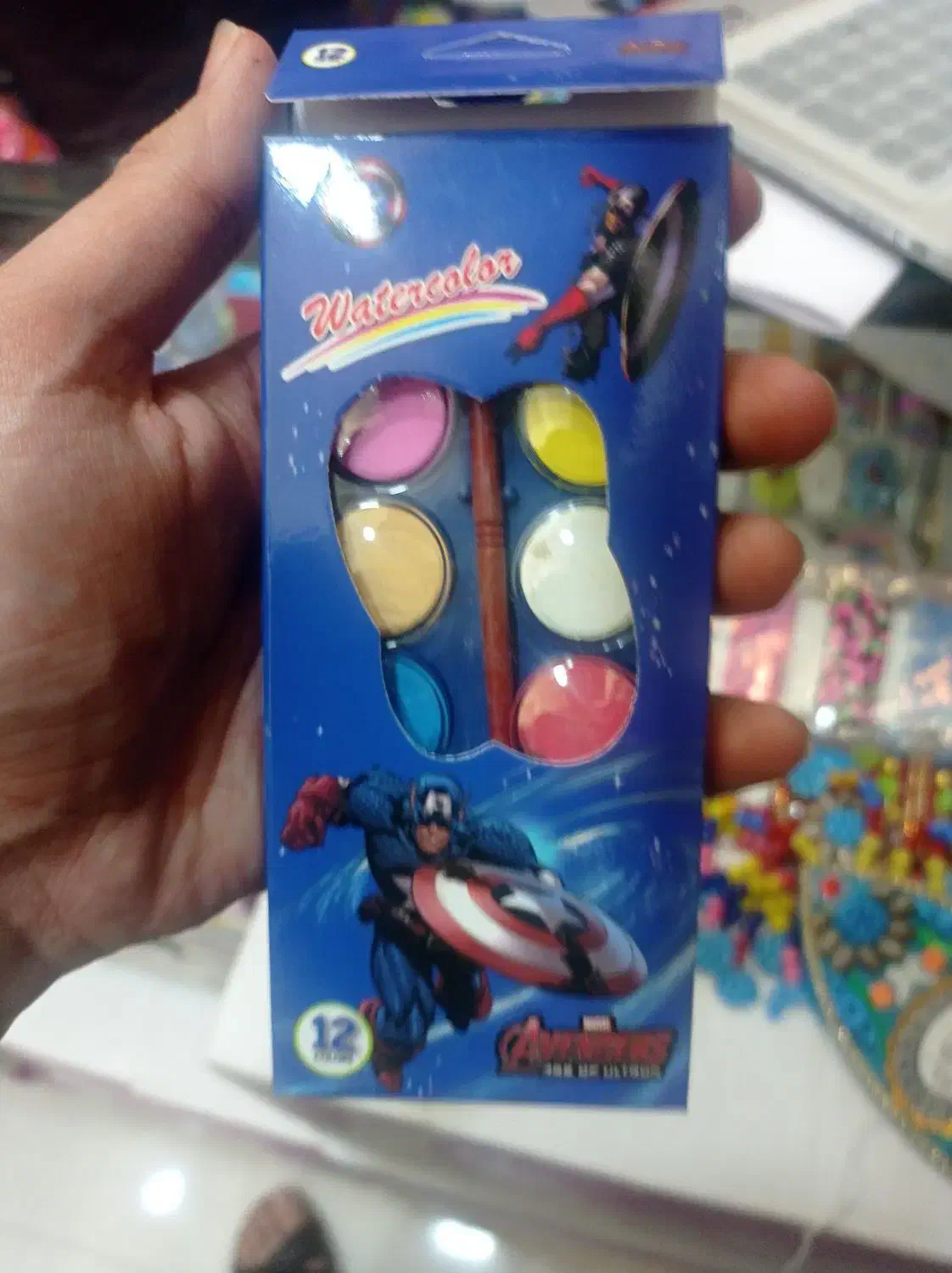 آبرنگ خارجی ۱۲ رنگ|لوازم التحریر|مشهد, عیدگاه|دیوار