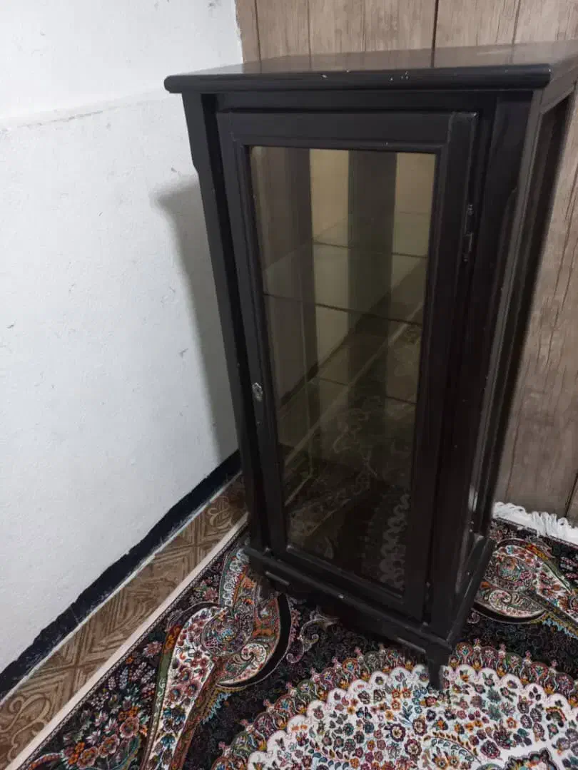 بوفه چوبی شیشه ای|بوفه، ویترین، کنسول|اهواز, شریعتی جنوبی|دیوار