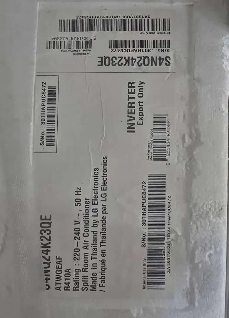 کولر گازی ال جی 24000 پلمب|کولر گازی و فنکوئل|شیراز, گود خزینه|دیوار