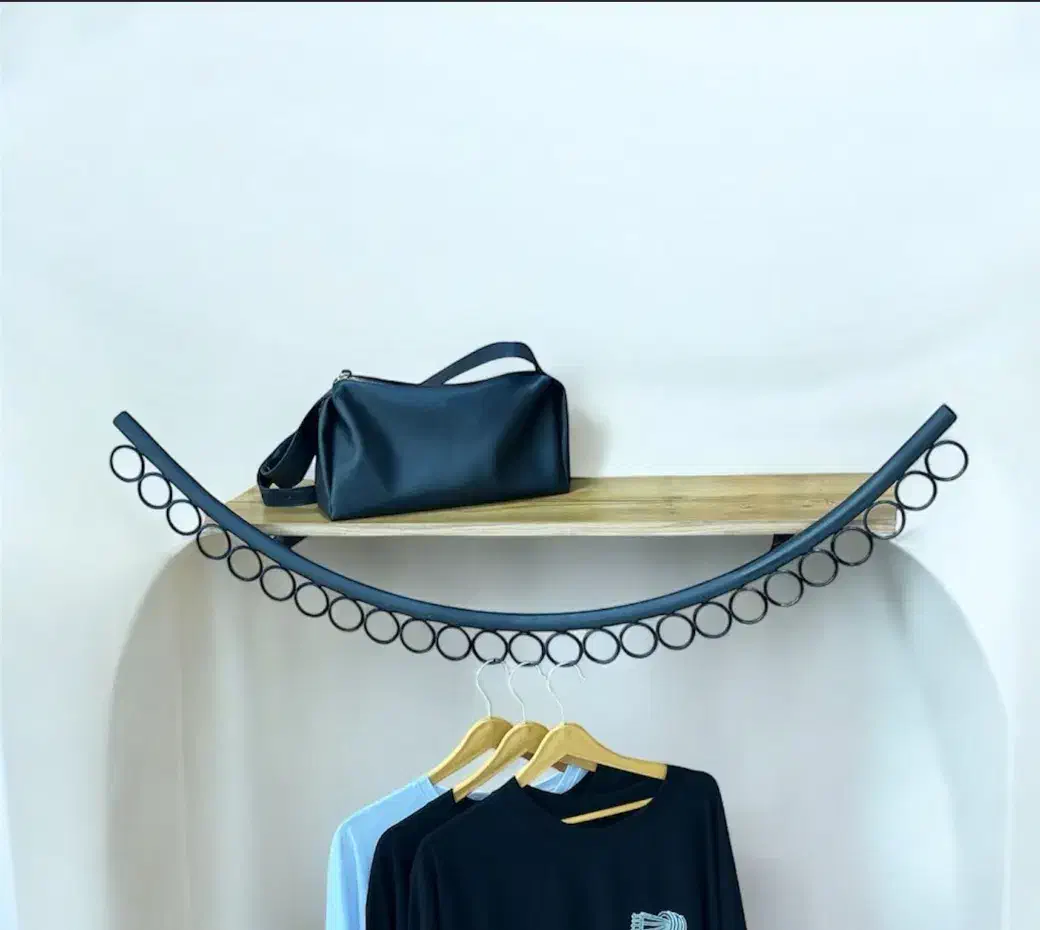 رگال فلزی طرح لبخند|کتابخانه، شلف، قفسه‌های دیواری|قرچک, مهدیه|دیوار