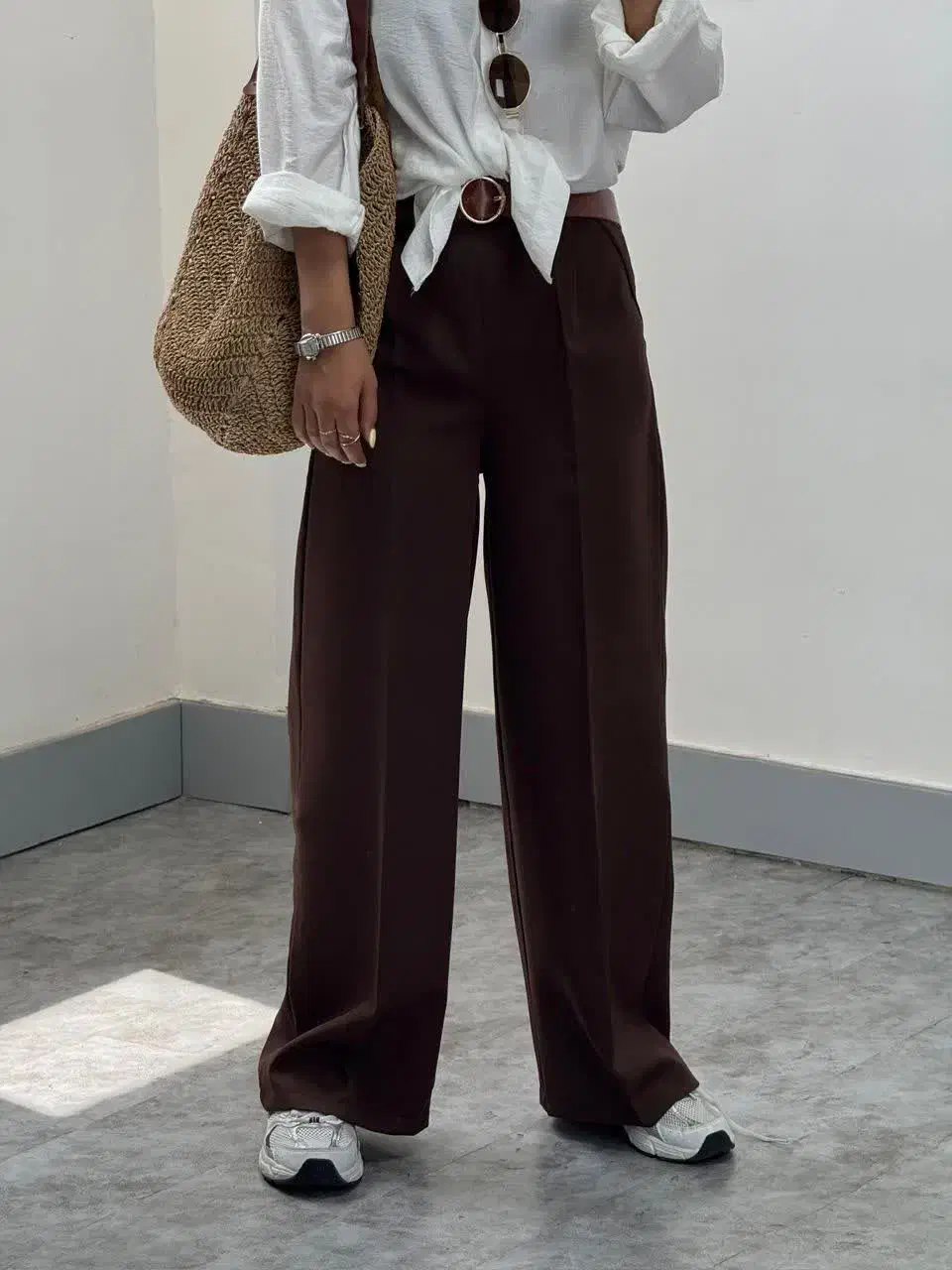 شلوار بگ مازراتی قهوه ای ترند|لباس|قم, شهرک مهدیه (مدرس)|دیوار