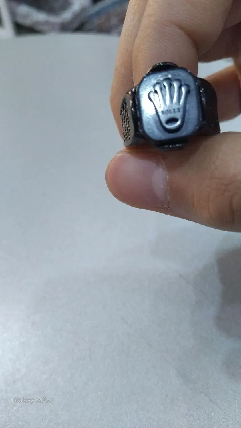 انگشتر رولکس استیل مشکی رنگ ثابت|زیورآلات و اکسسوری|تهران, والفجر (افسریه)|دیوار