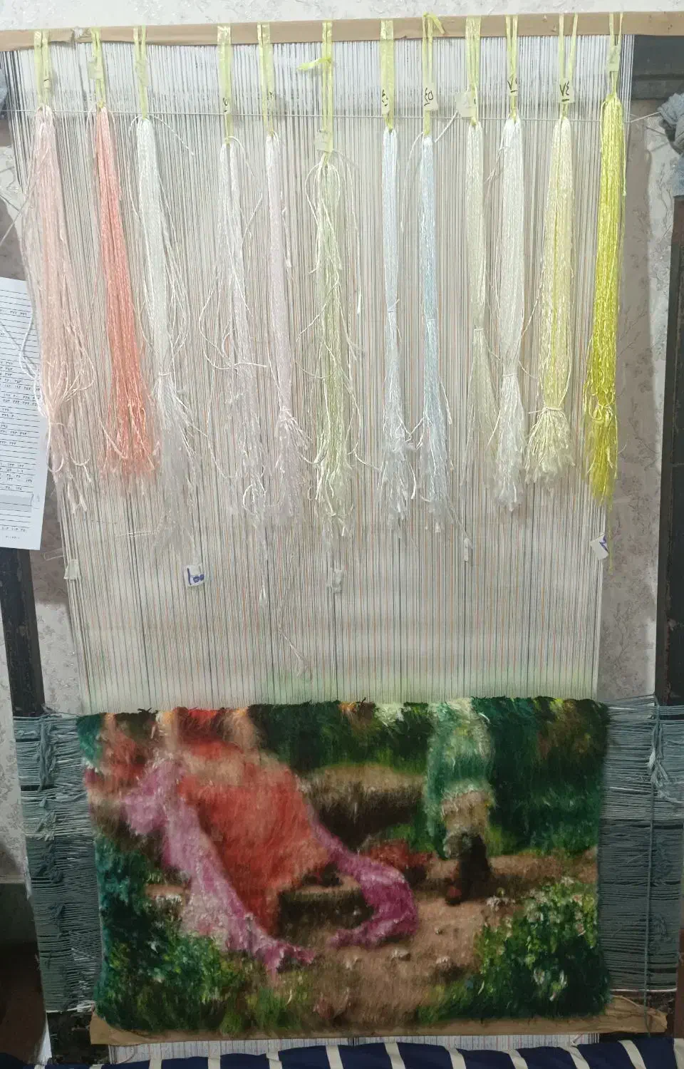 تابلو فرش نیمه کاره|تابلو فرش|تبریز, |دیوار