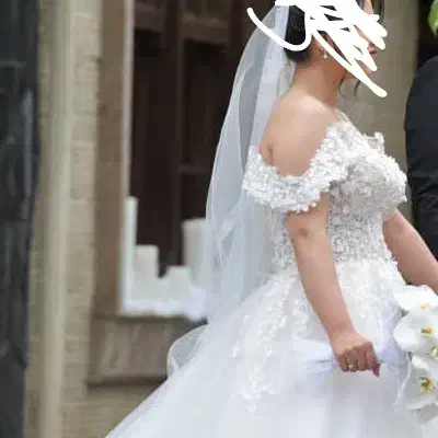 لباس عروس سایز ۳۸ تا ۴۲ قابل تنظیم با بنده پشت|لباس|رشت, بلوار گیلان|دیوار