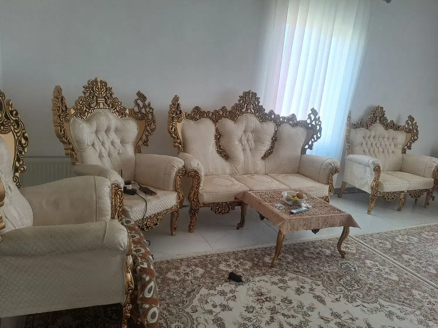 مبلمان هفت نفره در حد نو|مبلمان خانگی و میز عسلی|دورود, |دیوار