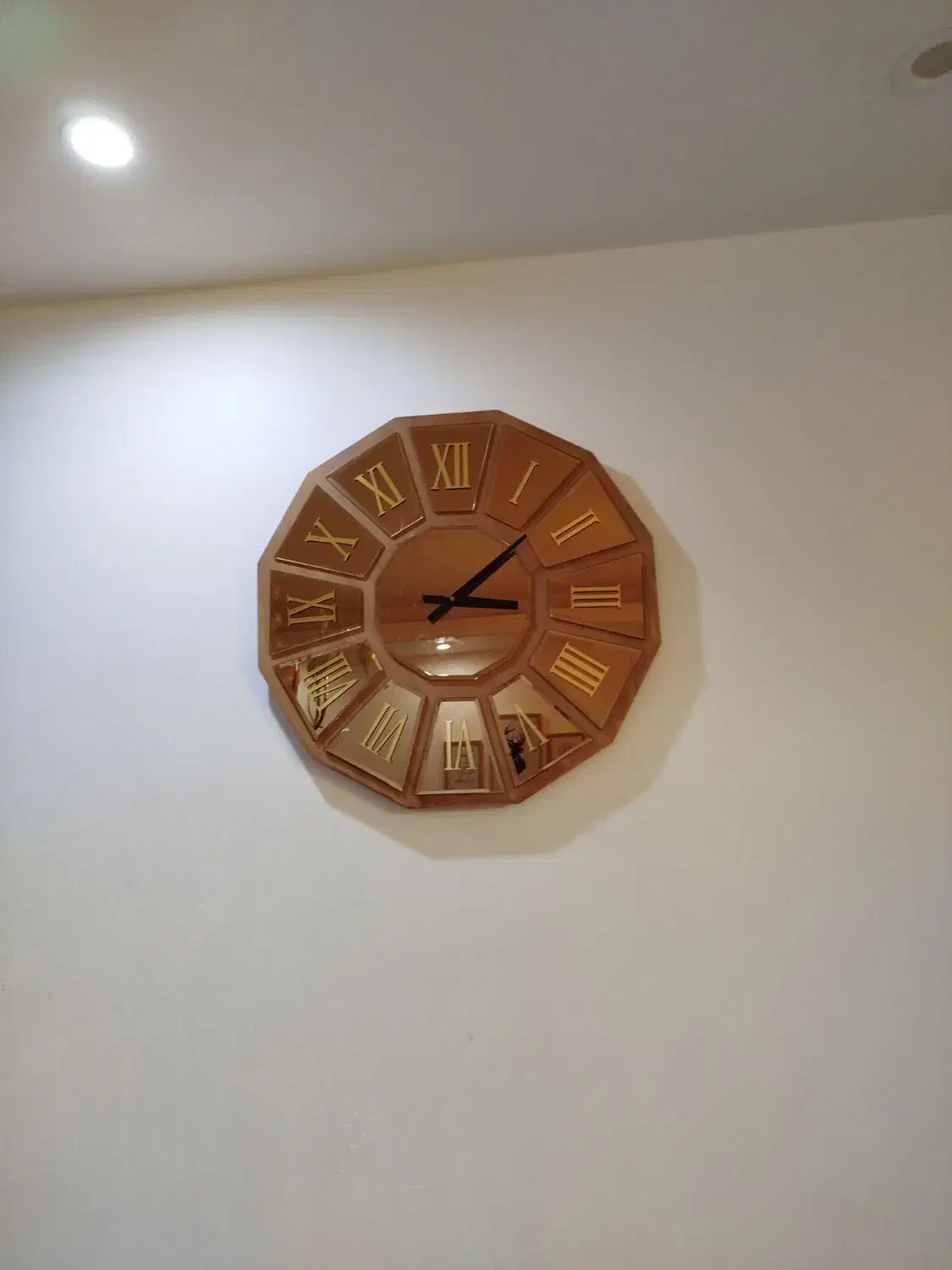 ساعت آینه ای|ساعت دیواری و تزئینی|بندر ماهشهر, |دیوار