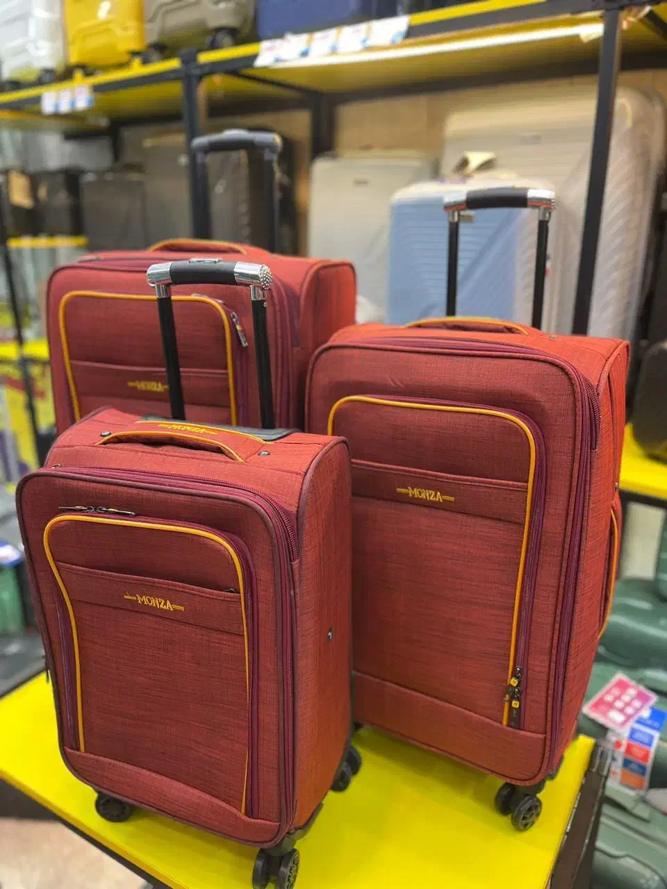 ست چمدان برزنتی MONZA|کیف، کفش، کمربند|یزد, |دیوار