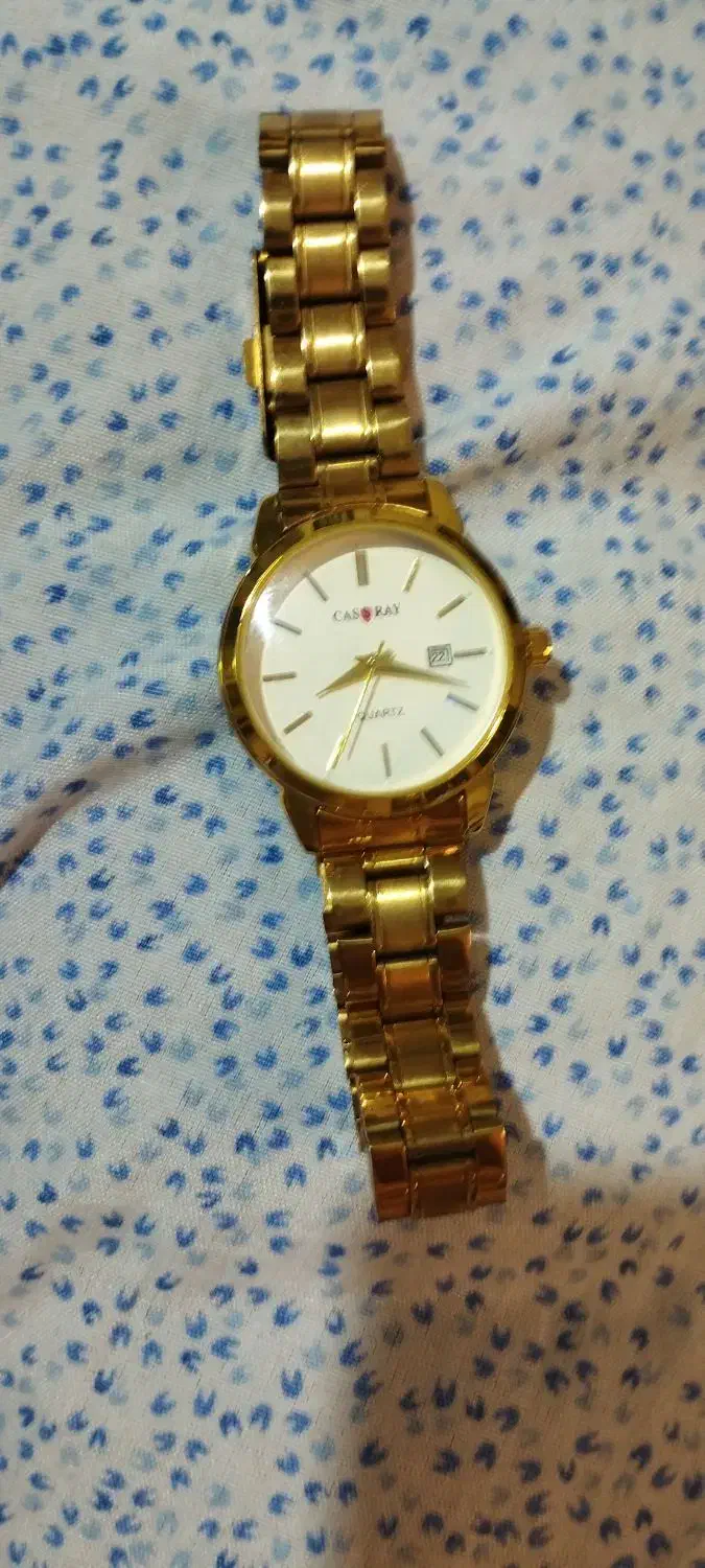 ساعت کوارتز طلایی رنگ استیل|ساعت|تهران, باغ فیض|دیوار