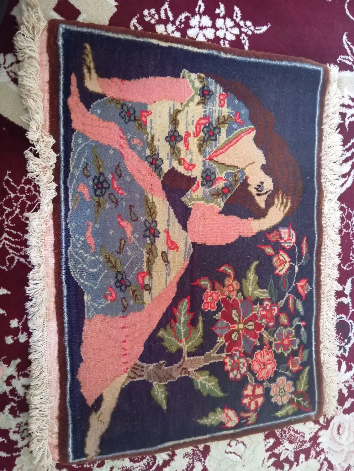 قالیچه دست بافت|فرش|قم, لسانی|دیوار