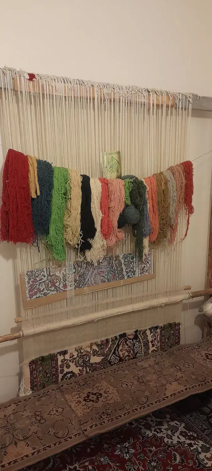 قالی با دار|فرش|بروجرد, |دیوار